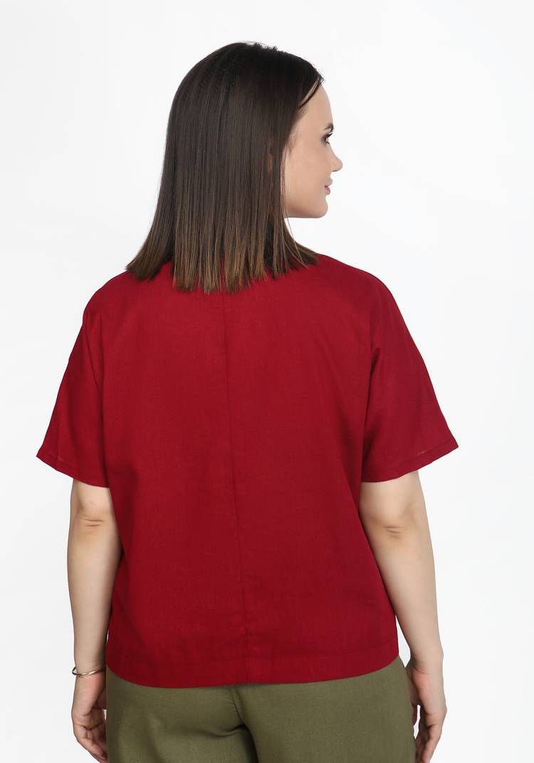 Блуза с декоративным карманом шир.  750, рис. 6