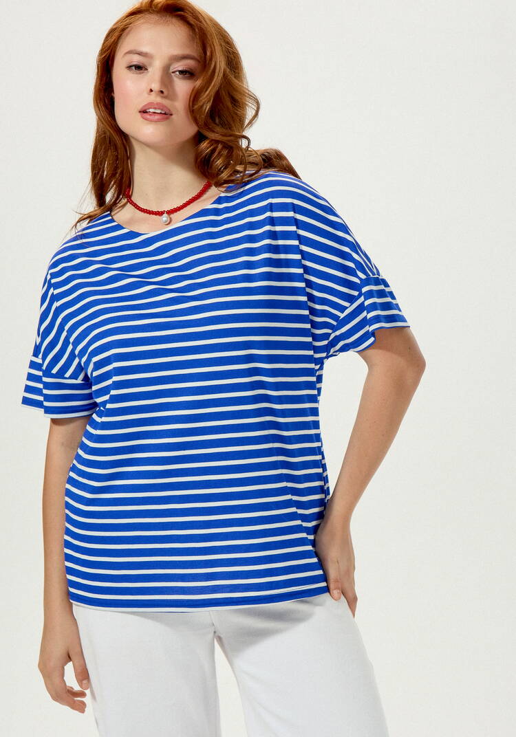 Футболка в горизонтальную полоску шир.  750, рис. 17