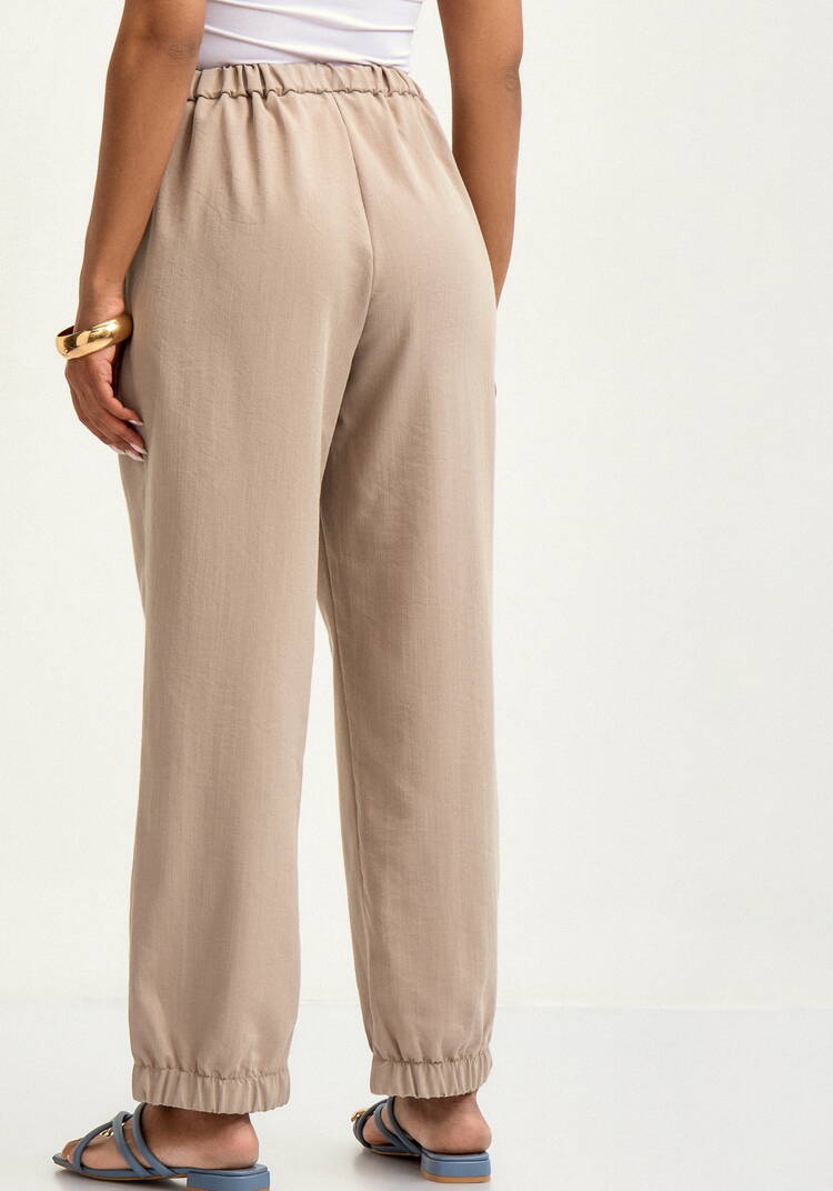 Брюки льняные на резинке по поясу и низу шир.  750, рис. 18