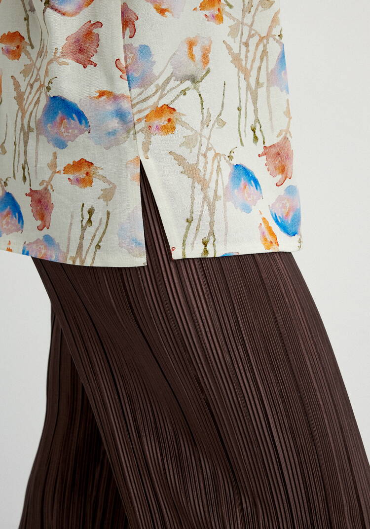 Блуза изо льна с коротким рукавом шир.  750, рис. 14