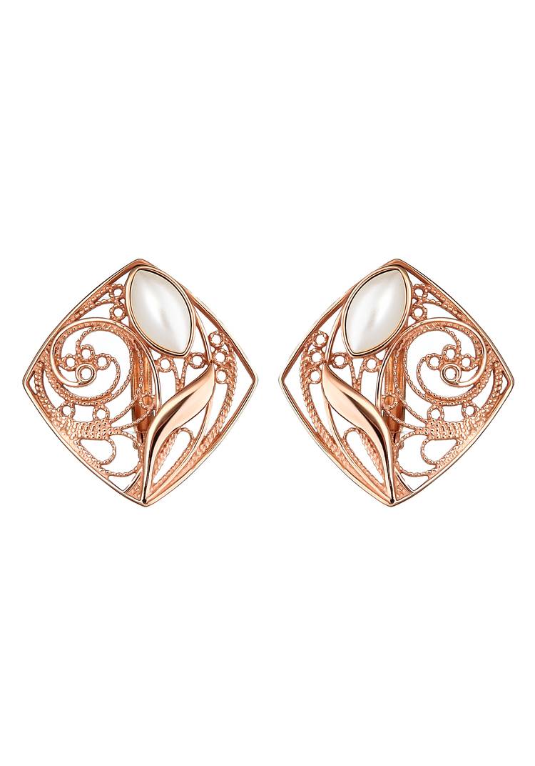 Серьги Кружевной изыск шир.  750, рис. 1