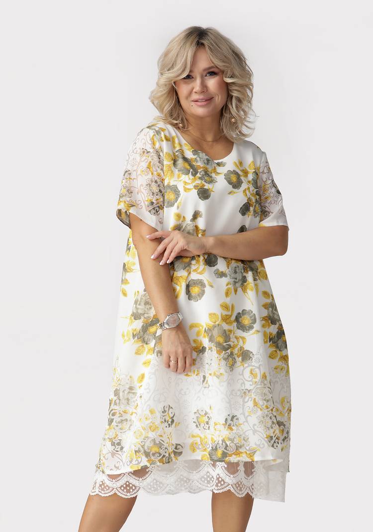 Платье Цветочное торжество шир.  750, рис. 5