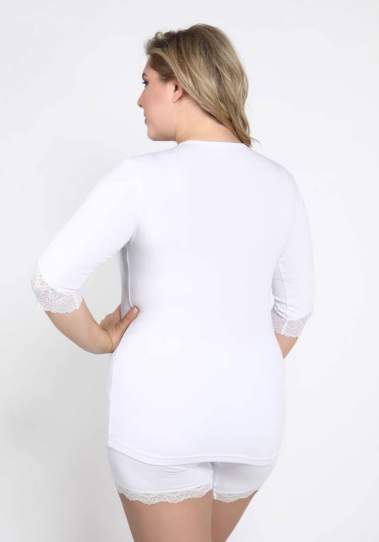 Майка с рукавом 3/4 Кармен, 2 шт. шир.  750, рис. 5
