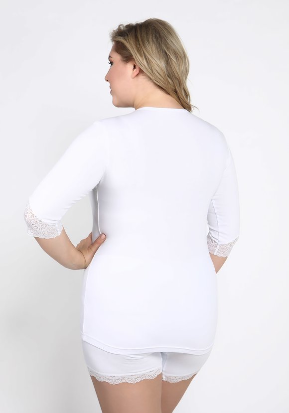 Майка с рукавом 3/4 Кармен, 2 шт. шир.  580, рис. 5