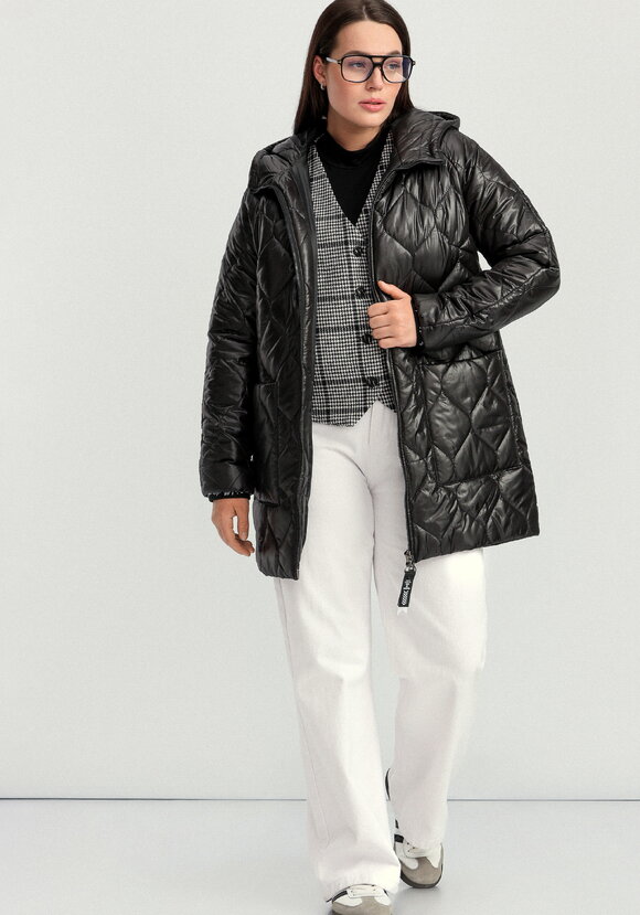 Куртка на молнии с капюшоном Милана шир.  580, рис. 36