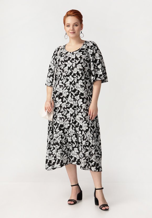 Платье Скромная улыбка шир.  580, рис. 13