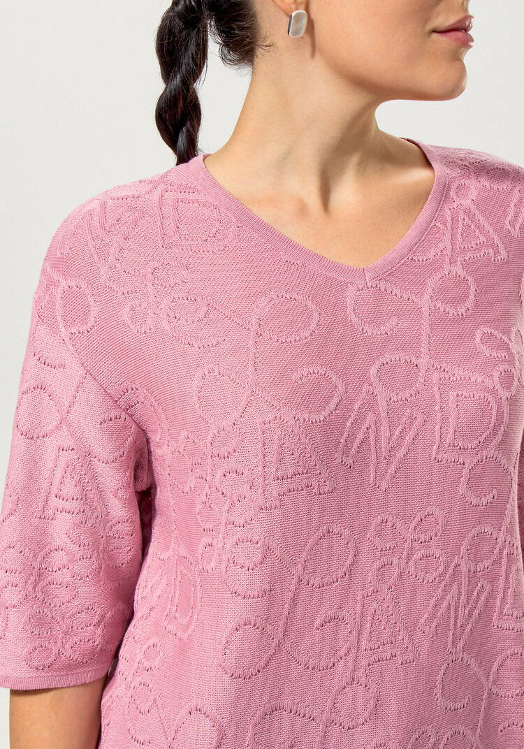 Туника с фактурным рисунком и рукавом 1/2 шир.  750, рис. 18