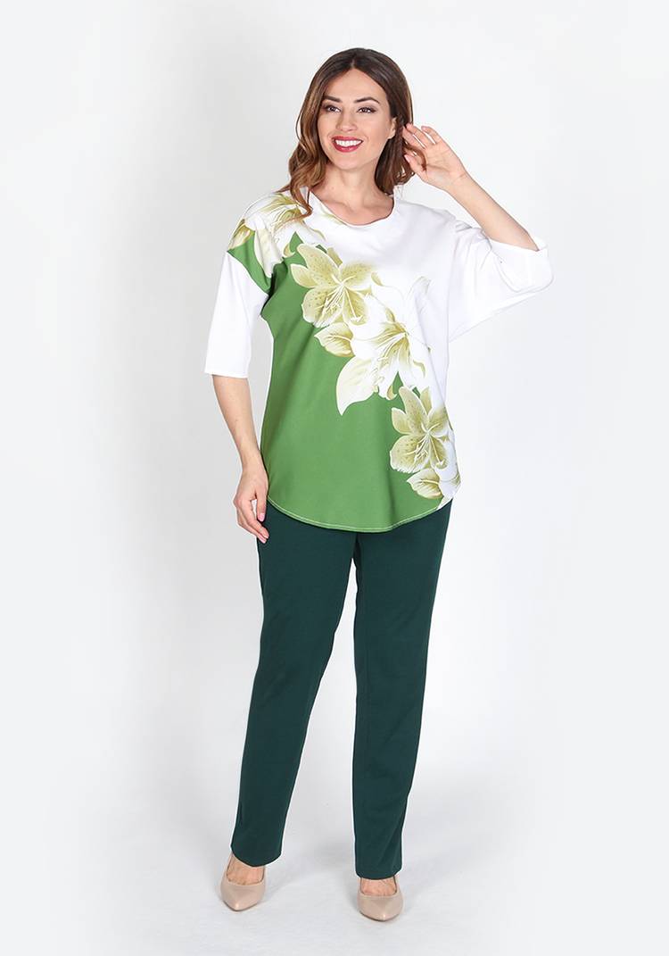 Туника Цветочный ноктюрн шир.  750, рис. 13