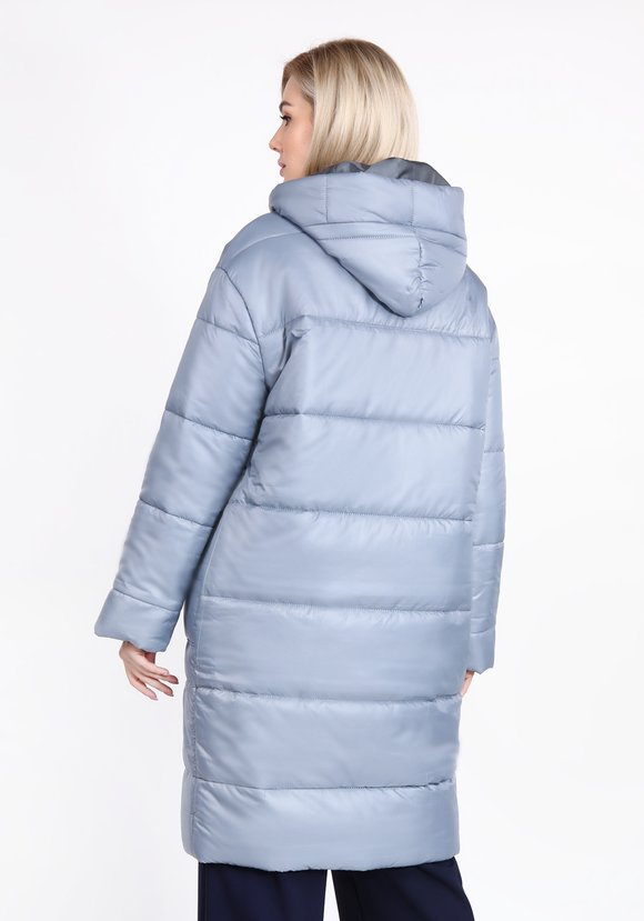 Пальто с горизонтальной стежкой шир.  580, рис. 2