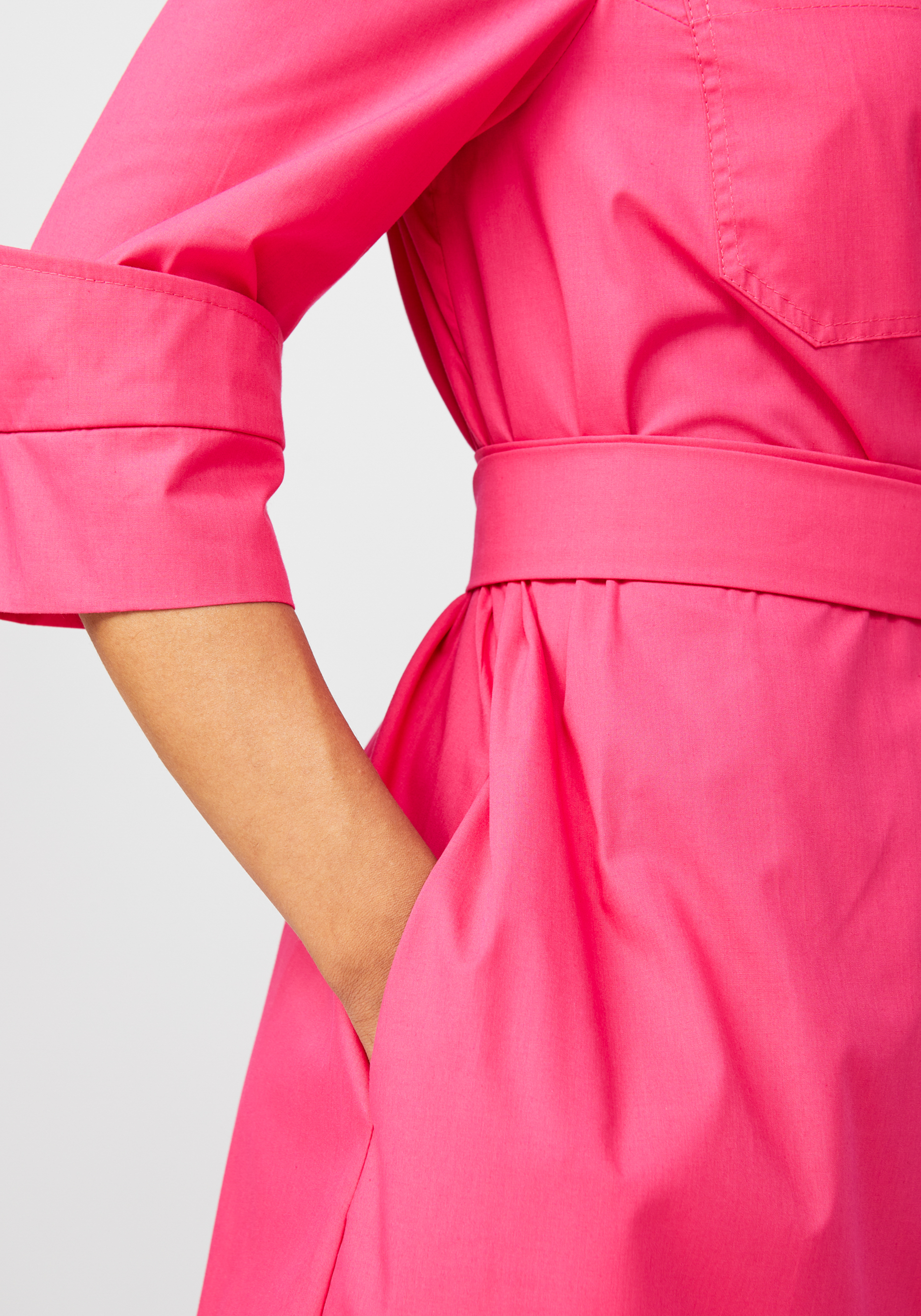 Платье-рубашка с поясом Bianka Modeno, цвет розовый, размер 52 - фото 9