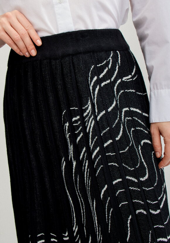 Юбка плиссе с абстрактным рисунком шир.  580, рис. 13