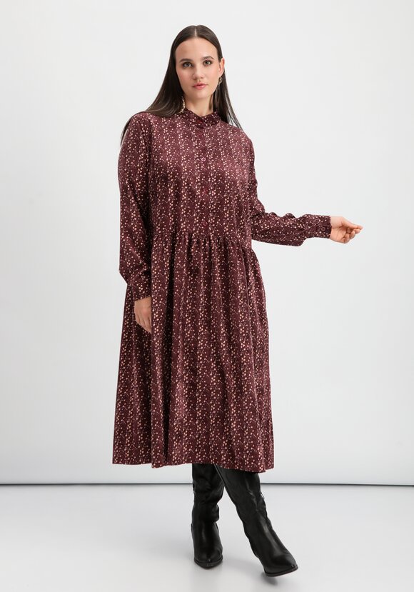 Платье оверсайз с принтом мильфлер шир.  580, рис. 8