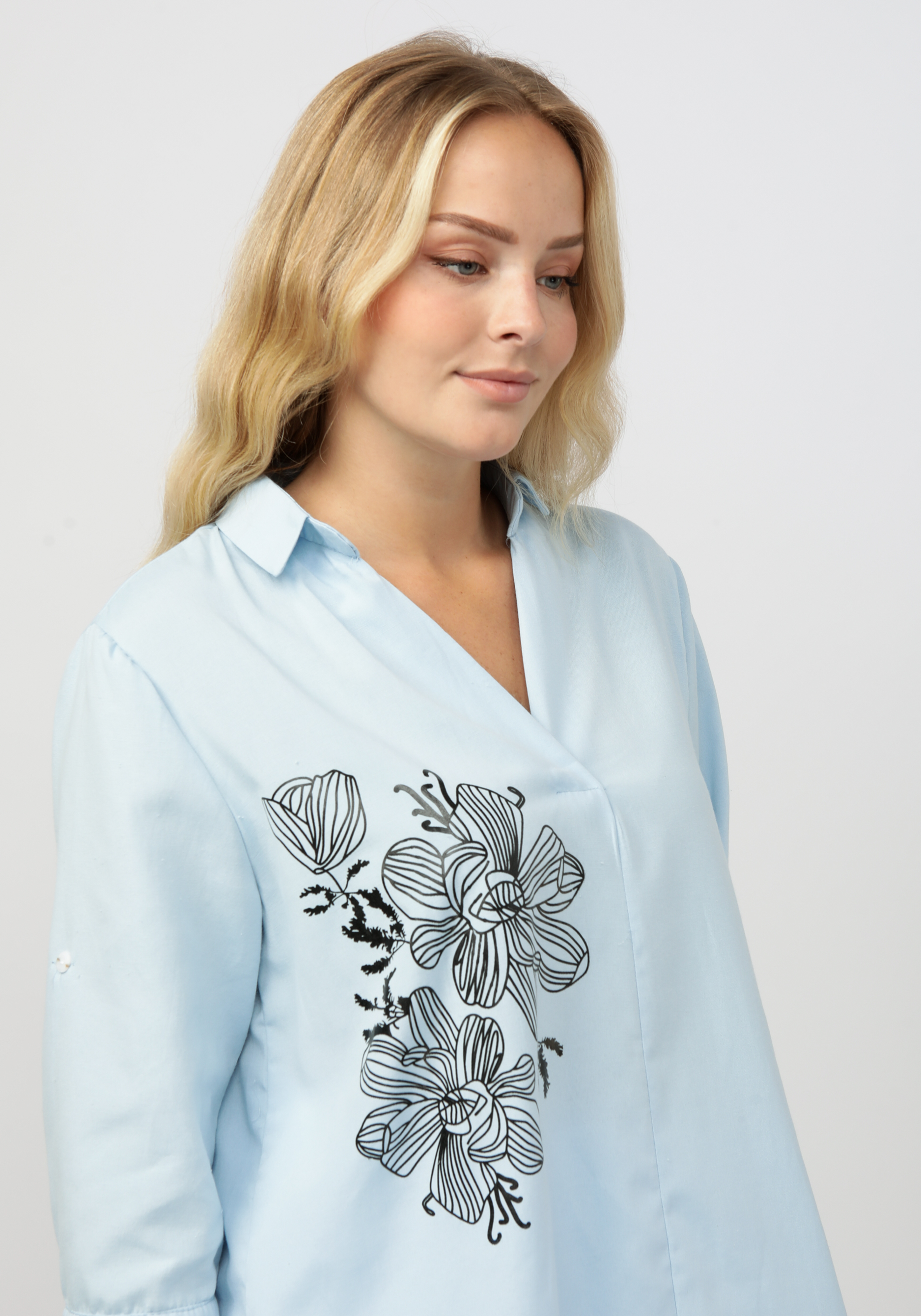 Блуза "Разола" Vittori Vi, размер 52, цвет белый - фото 6