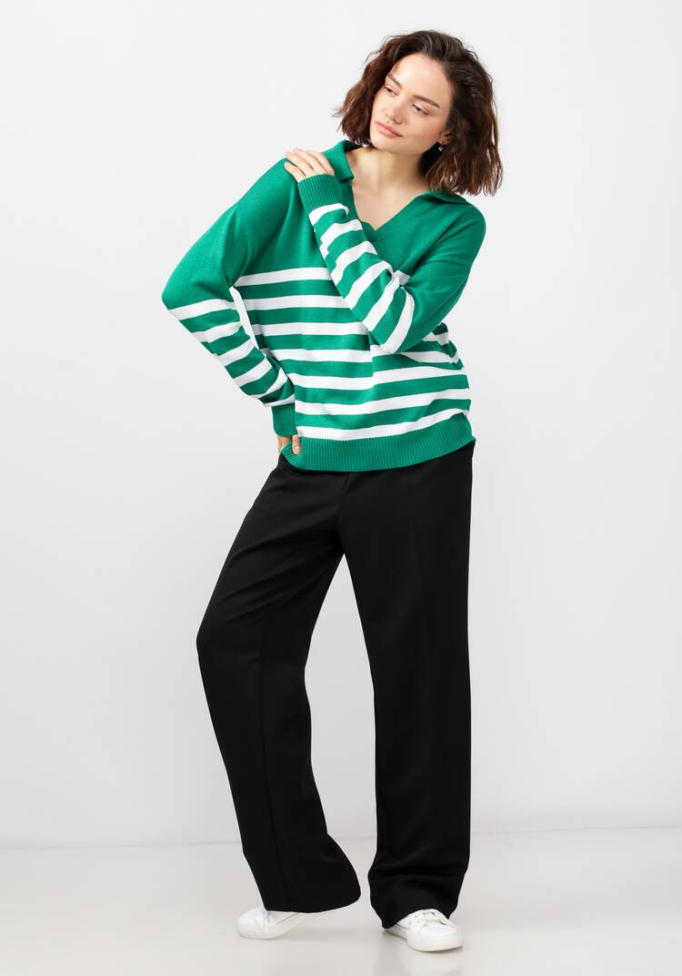 Джемпер поло в полоску шир.  750, рис. 13