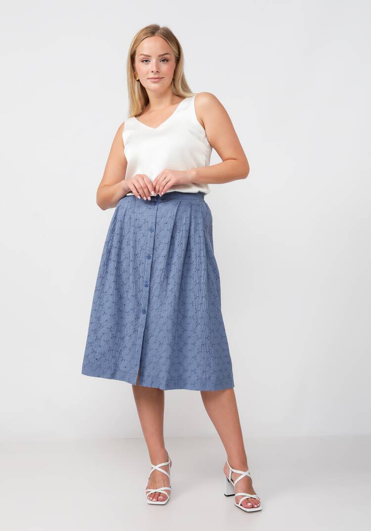 Юбка из шитья с разрезом шир.  750, рис. 8