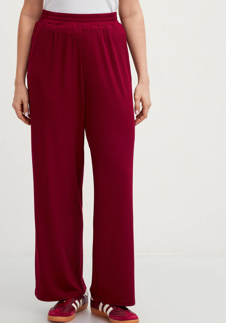 Брюки свободного кроя в рубчик шир.  750, рис. 28