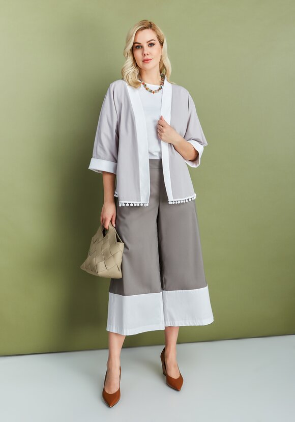 Кюлоты с контрастным кантом шир.  580, рис. 6