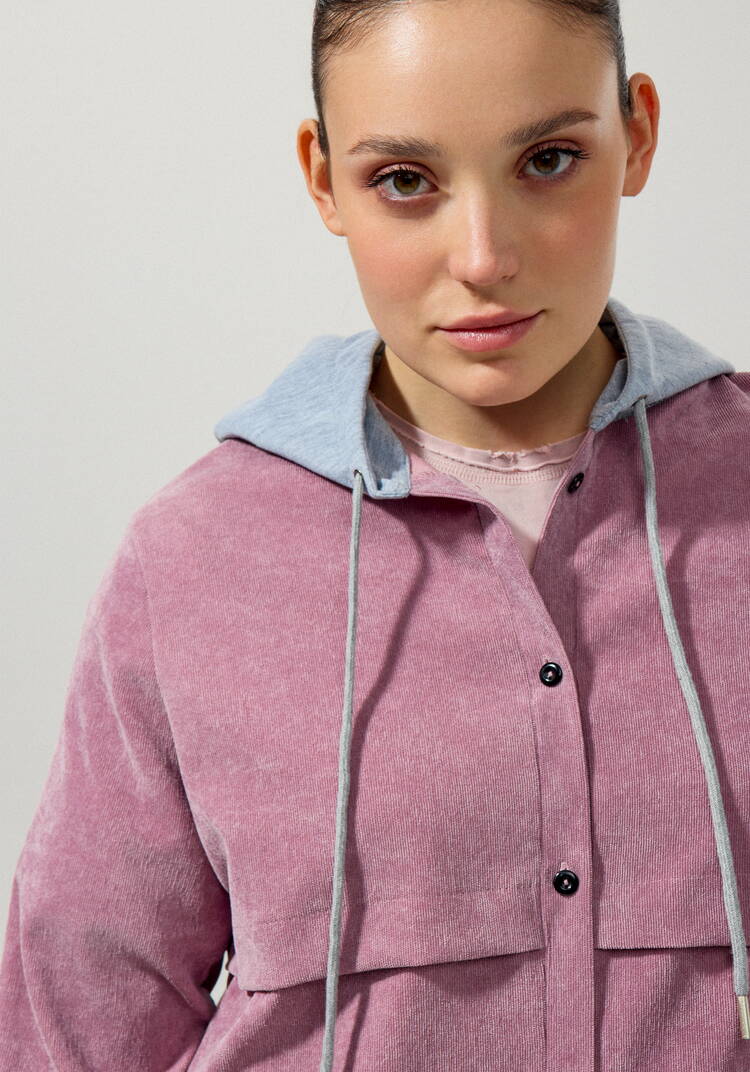 Рубашка из вельвета с капюшоном шир.  750, рис. 22