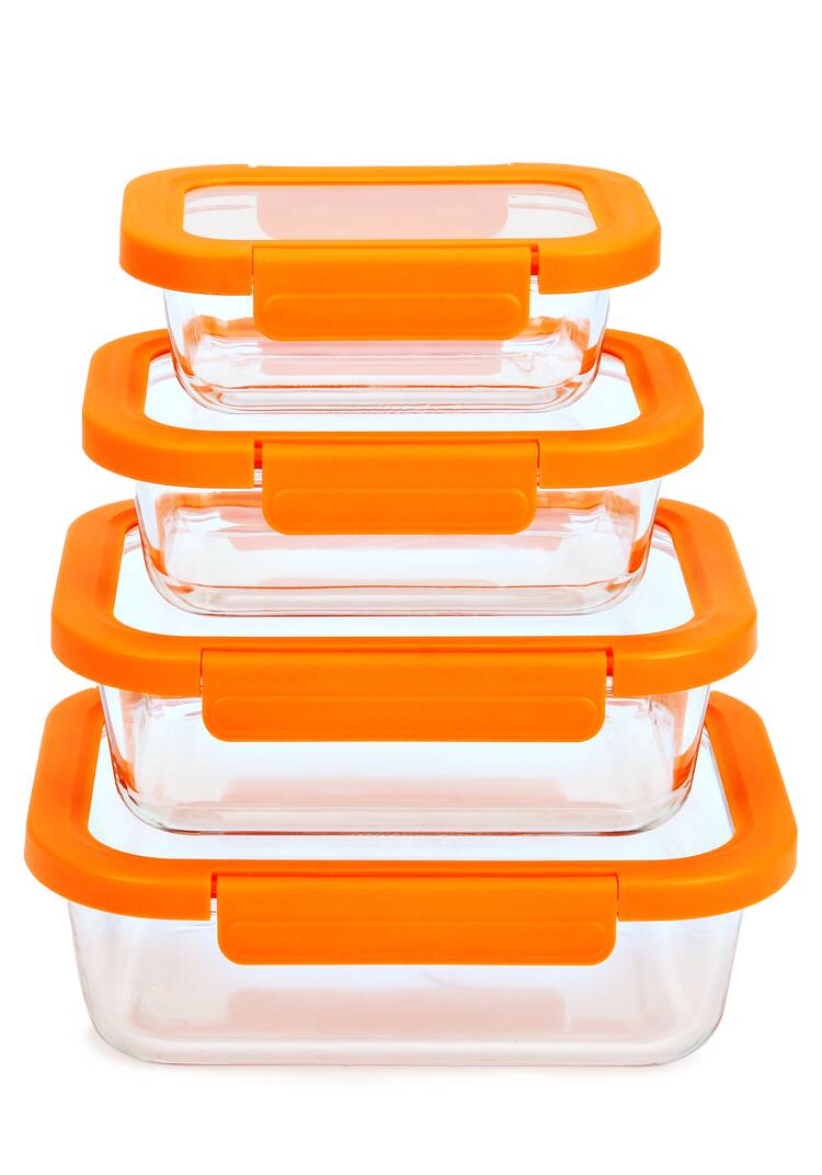 Набор стеклянных контейнеров с крышками, 4шт. шир.  750, рис. 6