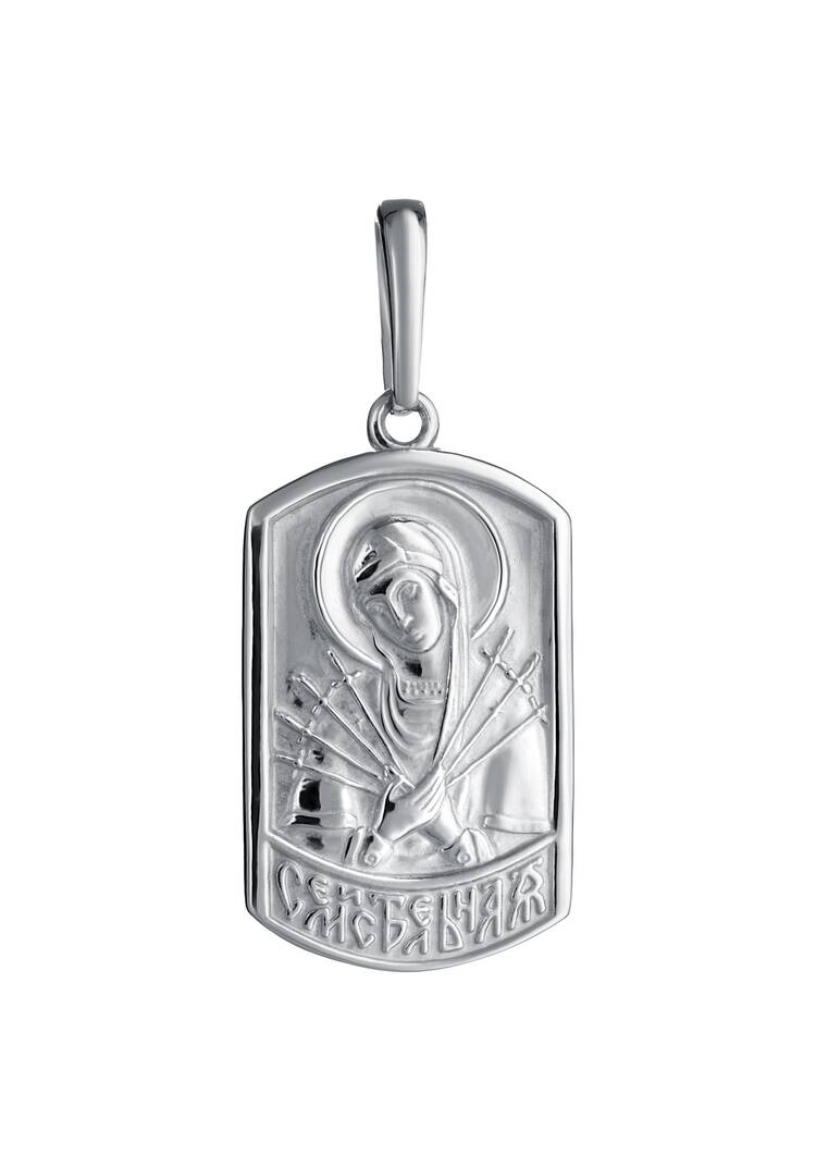 Подвеска серебряная Святой образ шир.  750, рис. 9