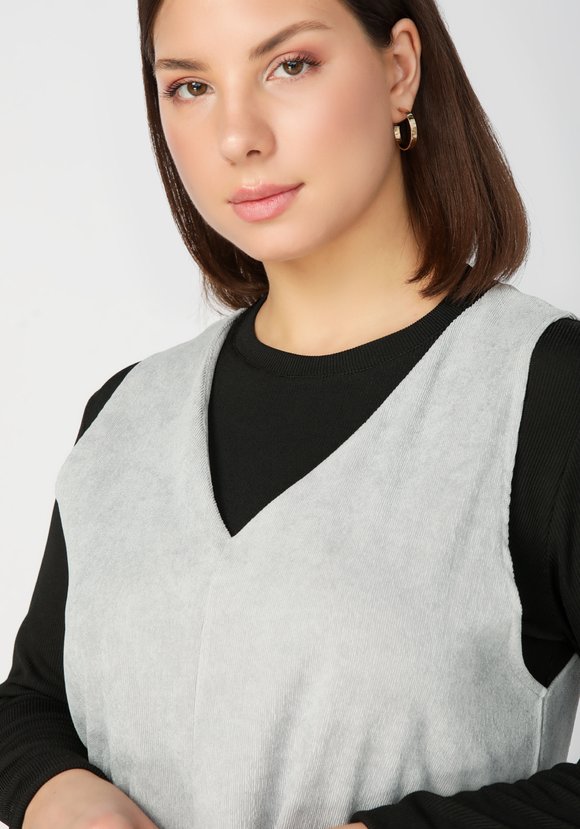 Сарафан вельветовый без застежек Маргарита шир.  580, рис. 7