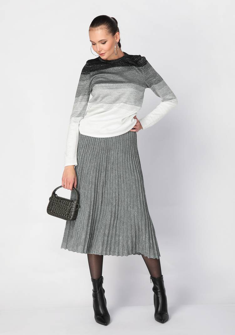 Юбка миди с метанитью шир.  750, рис. 5