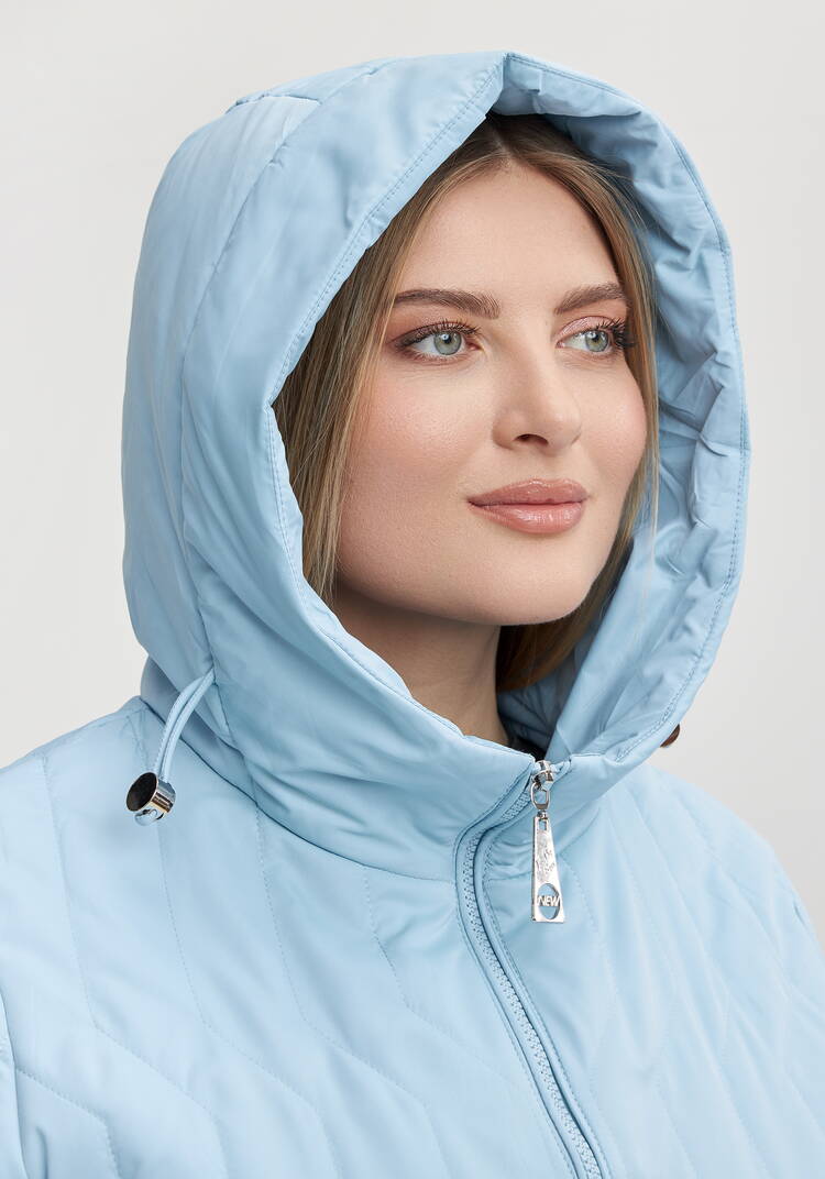 Пальто с фигурной стежкой Стефания шир.  750, рис. 5