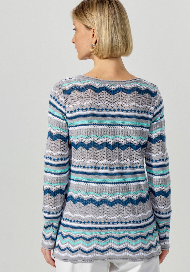 Джемпер с морским орнаментом шир.  750, рис. 9