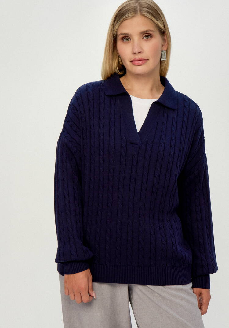 Джемпер с отложным воротником шир.  750, рис. 21