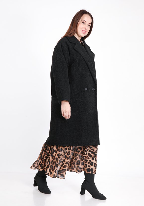 Пальто с отложным воротником и карманами шир.  580, рис. 3