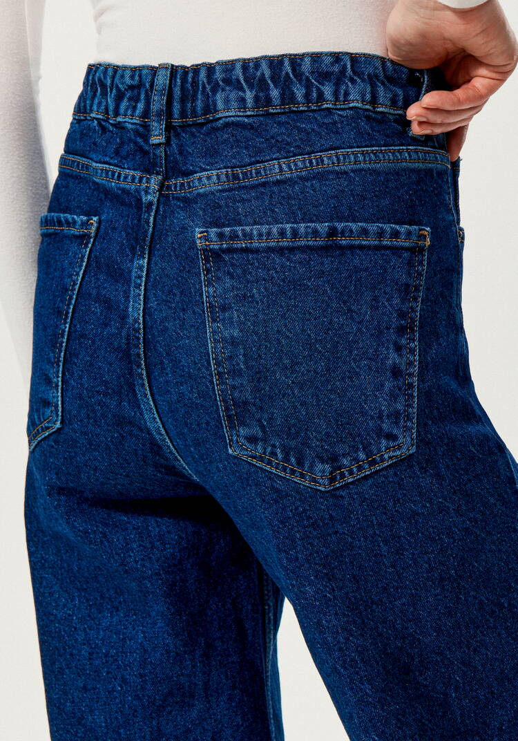 Джинсы прямого кроя с высокой посадкой шир.  750, рис. 26