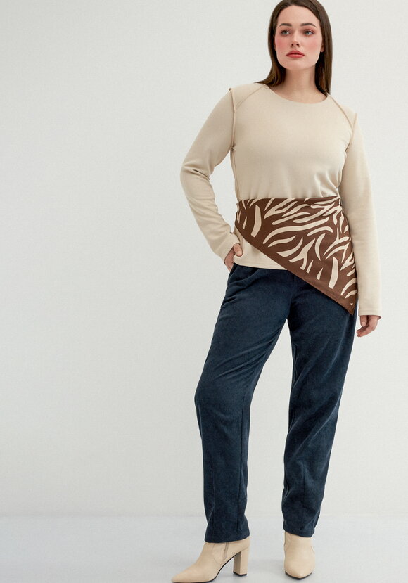 Брюки из микровельвета с комфортным поясом шир.  580, рис. 15