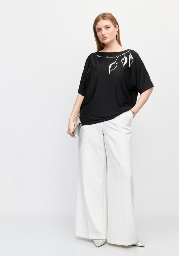 Блуза Загадочное ожерелье шир.  580, рис. 7