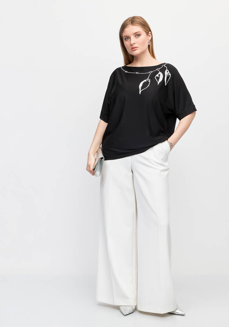 Блуза Загадочное ожерелье шир.  750, рис. 7