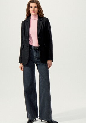 Джинсы широкие прямого кроя