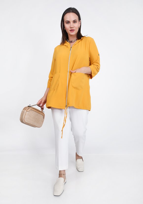 Жакет из вискозы на молнии шир.  580, рис. 1