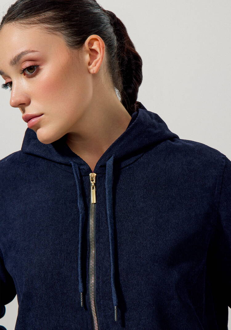 Толстовка вельветовая на молнии шир.  750, рис. 12