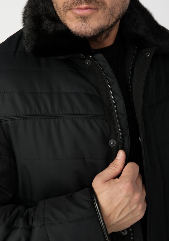 Куртка мужская с воротником меха норки Илья шир.  580, рис. 6