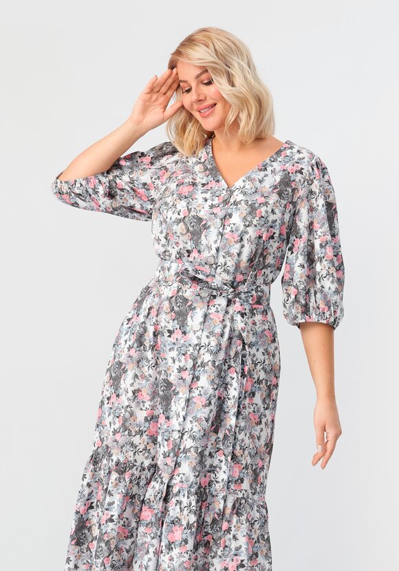 Платье с объемным рукавом свободного кроя шир.  580, рис. 17