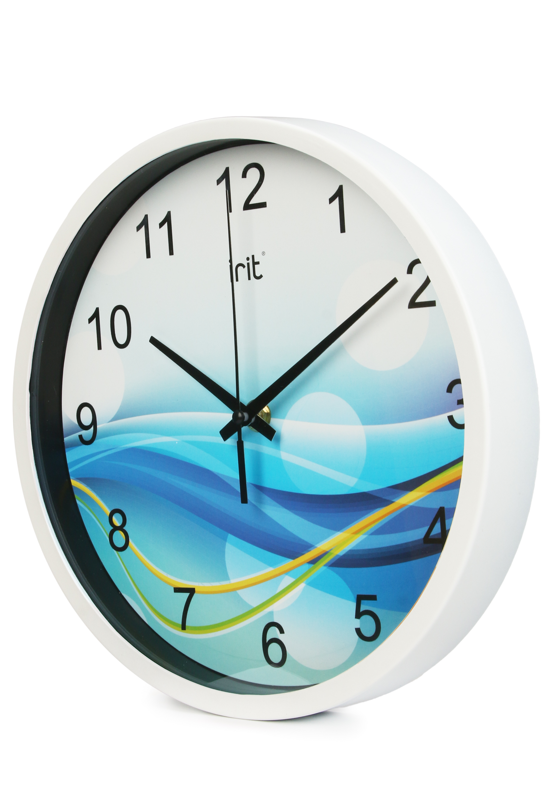Круглые настенные часы IRIT, цвет голубой, размер 25 см - фото 10