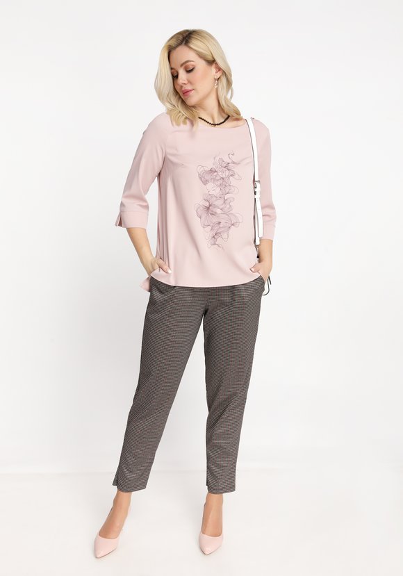 Блуза Таинственная красавица шир.  580, рис. 9