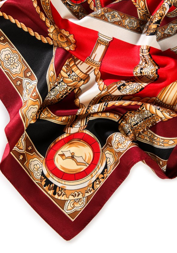 Платок шелковый Клео шир.  580, рис. 14