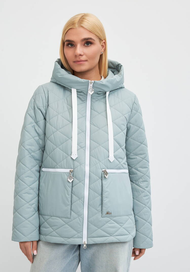 Куртка с контрастной молнией Вероника шир.  750, рис. 16