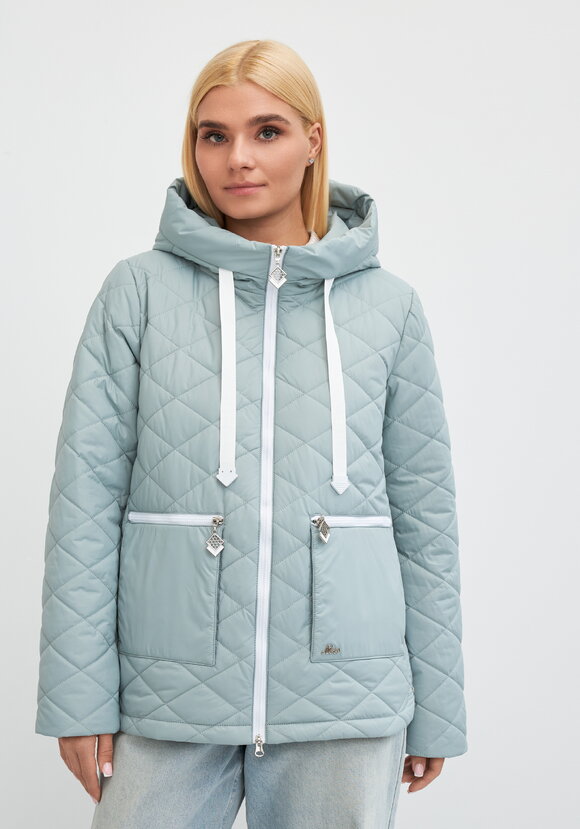 Куртка с контрастной молнией Вероника шир.  580, рис. 16