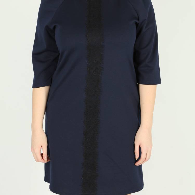 Платье с рукавом 3/4 и кружевной вставкой шир.  750, рис. 13