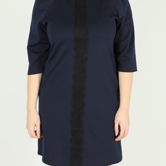 Платье с рукавом 3/4 и кружевной вставкой шир.  580, рис. 13