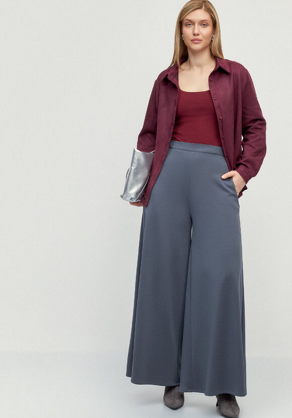 Брюки палаццо с комфортным поясом Жасмин шир.  580, рис. 13
