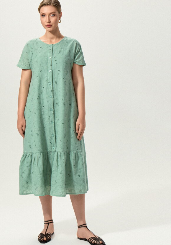 Платье ажурное с цельнокроеным рукавом шир.  580, рис. 28