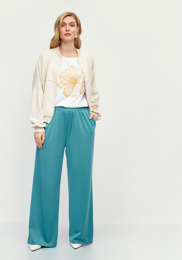 Брюки широкие трикотажные шир.  580, рис. 33