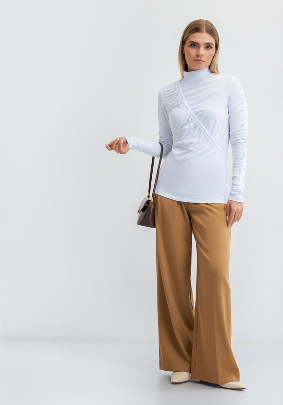 Водолазка со сборкой Хельга шир.  580, рис. 8